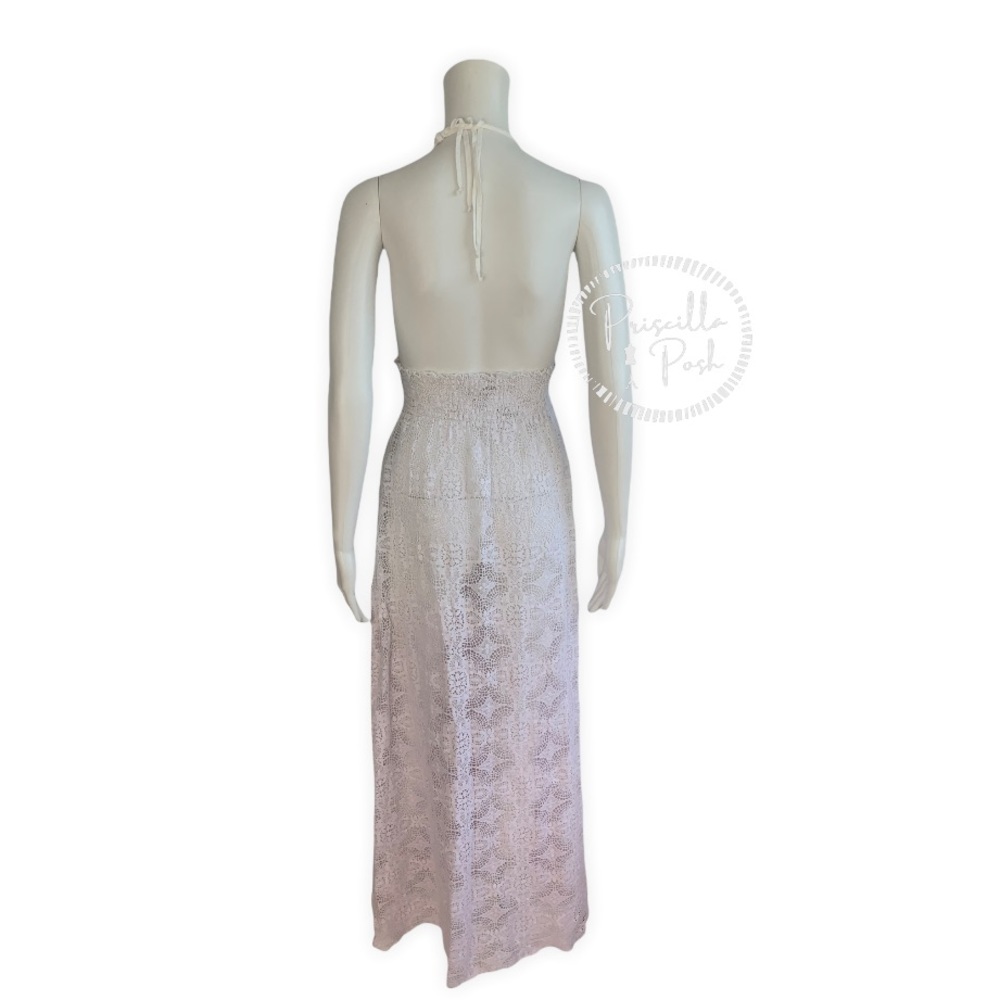 LoveShackFancy
Beach Shack Lace Maxi Dress Halter Neck Backless Ombre Lace - Picture 8 of 14